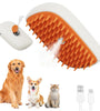 USB Rechargeable Pets Steam Brush Spray Massage