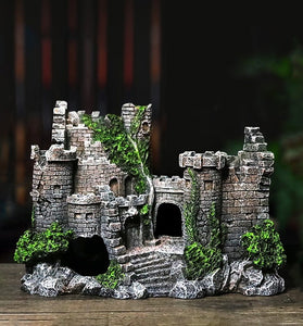 Fish tank resin castle decoration