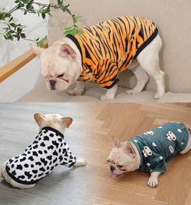 French Plush Pet Pajamas
