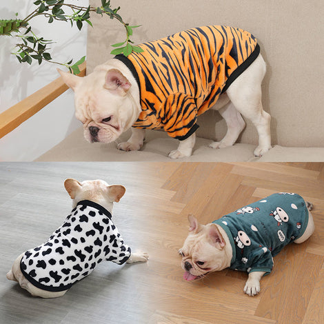 French Plush Pet Pajamas